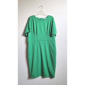 Jasambac Women's Bodycon Pencil Dress Pockets w/Belt Career Wear Sz 20W